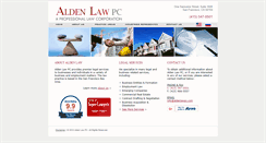 Desktop Screenshot of aldenlawpc.com